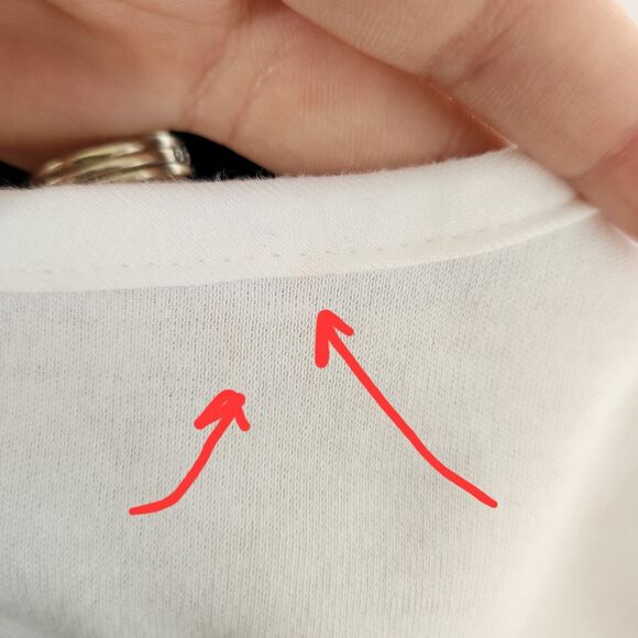 Dead Stock Vintage Aileen Shirt Embroidered Patch Floral Stripe Retro Large - Picture 11 of 13